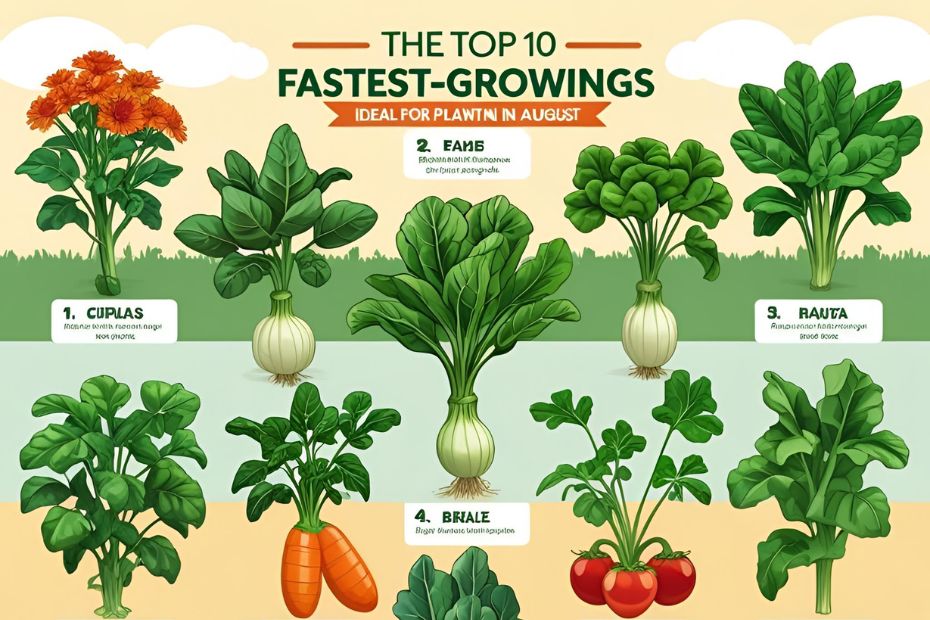 Top 10 Fast-Growing Veggies to Plant in August for a Quick Harvest